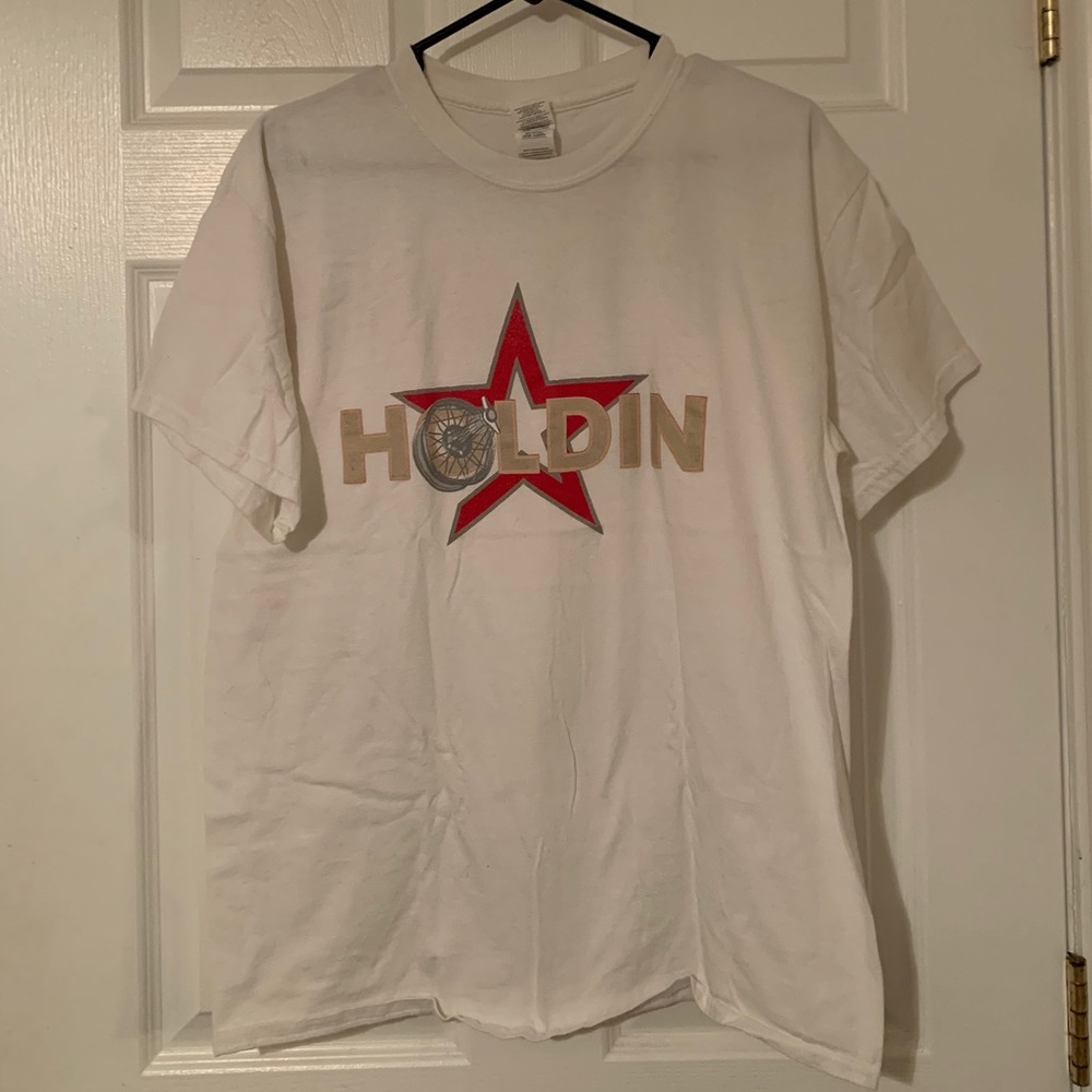 ⭐️Htown “Holdin” white tee⭐️